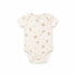 Cream Baby Suit Bodysuit Shirt Trouser Cap Set 0-9M