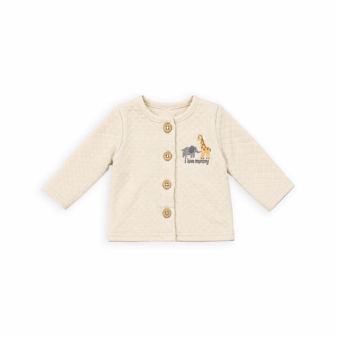Cotton Beige Baby Suit Bodysuit Shirt Trouser Cap Safari 0-9M