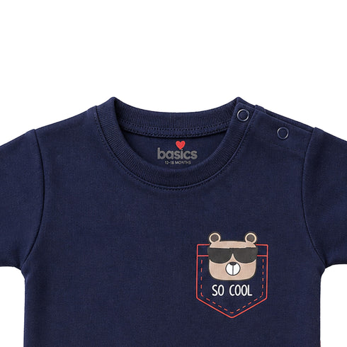 Basics 2Pc Boys Suit Maroon Navy So Cool
