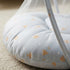 Basics Baby Bed Net with Pillow Blue Rockets
