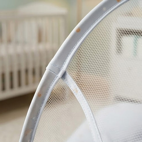 Basics Baby Bed Net with Pillow Blue Rockets