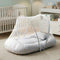 Basics Baby Bed Net with Pillow Blue Rockets