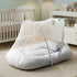 Basics Baby Bed Net with Pillow Blue Rockets