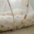 Basics Baby Bed Net with Pillow Cream Safari