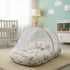 Basics Baby Bed Net with Pillow Offwhite Bicycle Print