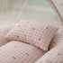Basics Baby Bed Net with Pillow Pink Vintage Bow Checks