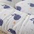 Basics Baby Bed Net with Pillow White Blue Dolphins