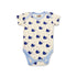 Basics Baby Body Suits Pack of 2 Blue White Whale