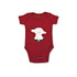 Basics Baby Body Suits Pack of 2 Maroon White Baby Sheep