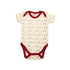 Basics Baby Body Suits Pack of 2 Maroon White Baby Sheep