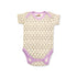 Basics Baby Body Suits Pack of 2 Purple White Love Hearts