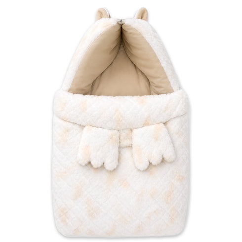 Basics Baby Carry Nest with Pillow Beige Furry 0m+