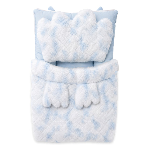 Basics Baby Carry Nest with Pillow Blue Crown 0m+