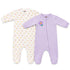 Basics Baby Girl 2 Piece Floral Fleece Romper Set 0–24 Months