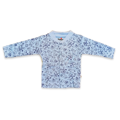 Basics Cotton Rich Baby Night Suits Blue Mickey 0M-6Y