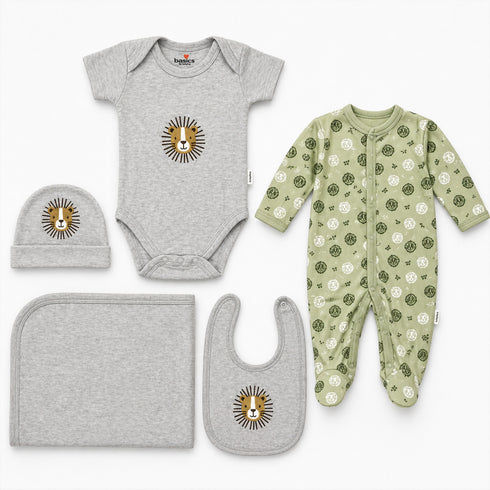 Basics Pack of 5 Baby Starter Gift Set Roar