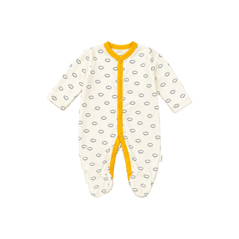 Basics Pack of 5 Baby Starter Gift Set Peach White Clouds