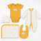 Basics Pack of 5 Baby Starter Gift Set Peach White Clouds