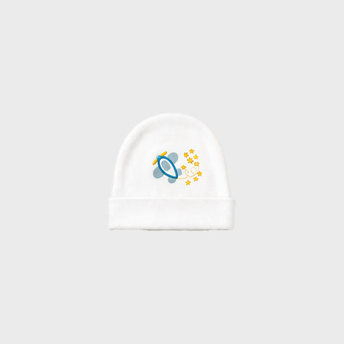 Basics Pack of 10 Baby Starter Gift Set White Aeroplane Design