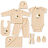 Basics Pack of 10 Baby Starter Gift Set Beige Sheep Design