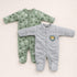 Basics Romper Set Pack Of 2 Cozy Sleep suits 0-24M Roar 17175
