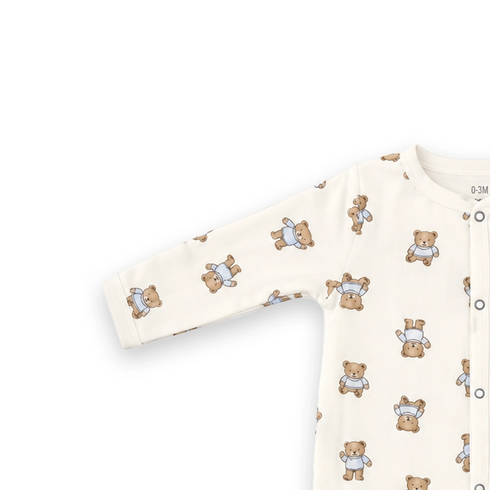 Muslin Cotton Bear Baby Boy Romper 0-9M