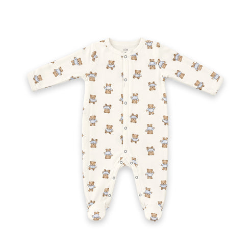 Muslin Cotton Bear Baby Boy Romper 0-9M