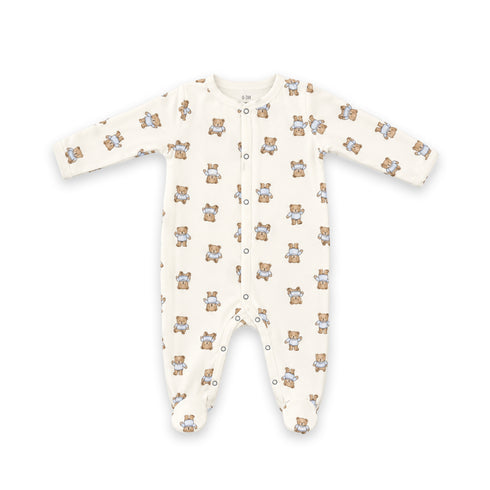 Muslin Cotton Bear Baby Boy Romper 0-9M