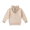 Woolen Boy Clothes Beige Formal Sweater