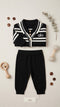 Woolen Black Sweater and Trouser Set for Baby Boys 6–24 Months