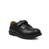 Black Perforated Apron Toe Derby Boys Shoes
