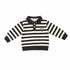 Black Striped Bear Polo Toddler Boy Suits Sweatshirt Pants