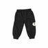 Black Striped Bear Polo Toddler Boy Suits Sweatshirt Pants