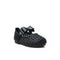 Black Woven Bow Mary Jane Pump Shoes