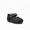 Black Woven Bow Mary Jane Pump Shoes