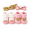 Booties and Headbands Set Pink Glittered