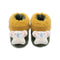 Infants Booties Socks Brown Grey