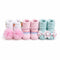 Booties Socks Set Green Pink Flowers