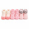 Booties Socks Set Pink Hearts