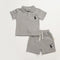 Boys 2Pc Polo Shirt & Shorts Set Grey