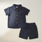 Boys 2Pc Shirt & Shorts Set Blue