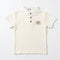 Boys Colorblock Chevron Polo Shirt White