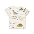 Boys Dino and Crocodile T-Shirt White