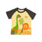 Boys Dino Jungle T-Shirt Beige and Grey