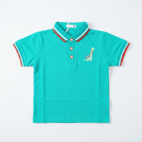 Boys Dino Polo Shirt Green