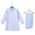 Boys Eastern Wear Shalwar Kameez Suit Sherwani Collar Light Blue