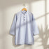 Boys Eastern Wear Shalwar Kameez Suit Sherwani Collar Light Blue