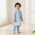 Boys Eastern Wear Shalwar Kameez Suit Sherwani Collar Light Blue