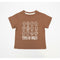 Boys Emoji Grid Graphic T-Shirt Brown