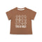 Boys Emoji Grid Graphic T-Shirt Brown